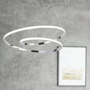 LAMPA wisząca K-8047 Kaja okrągła OPRAWA zwis metalowy LED 45W 4000K spiral