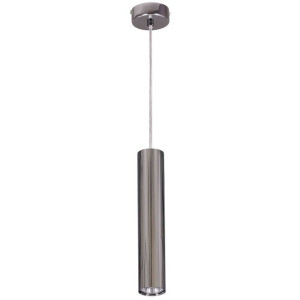 Sopel LAMPA okrągła K-4820 Kaja wisząca OPRAWA metalowy ZWIS tuba sopel chr