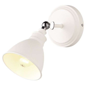 Kinkiet LAMPA ścienna K-8005W-1 WH Kaja loftowa OPRAWA metalowa biała