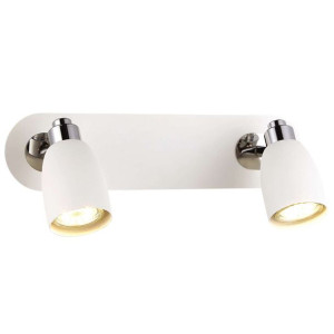 Kinkiet LAMPA ścienna K-8007W-2 WH Kaja loftowa OPRAWA metalowa regulowane