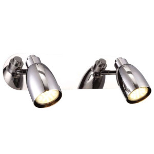Kinkiet LAMPA ścienna K-8007W-2 CHR Kaja metalowa OPRAWA loftowa reflektork