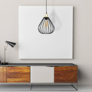 Industrialna LAMPA wisząca KANE MLP4794 Milagro metalowa OPRAWA druciany ZW