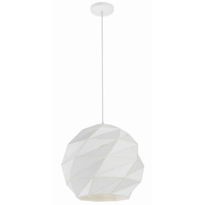 LAMPA wisząca REUS LP-8069/1P S WH Light Prestige kula OPRAWA geometryczna