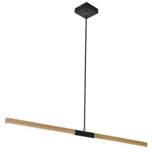 Wisząca LAMPA skandynawska LUGANO LP-2828/1P -132 Light Prestige drewniana