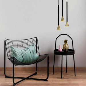 LAMPA wisząca ARIZONA LP-074/1P BK/GD Light Prestige loftowa OPRAWA metalow