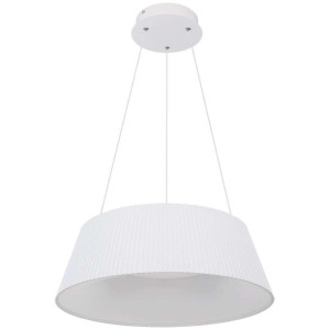 Plisowana LAMPA wisząca CROTONE 48801WH-45 Globo abażurowa OPRAWA zwis LED