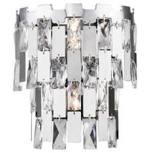 Ścienna LAMPA glamour ANZIO W0480-02B-B5AC Zumaline metalowa OPRAWA kinkiet