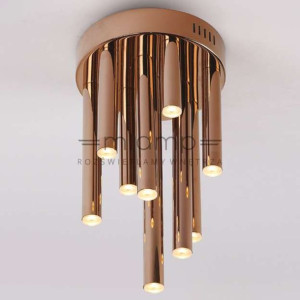 Miedziana LAMPA sufitowa ORGANIC C0116D Maxlight metalowa OPRAWA tuby PLAFO