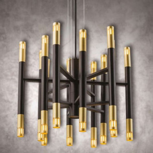 Modernistyczna LAMPA wisząca KING 33217 Sigma metalowa OPRAWA sople ZWIS tu