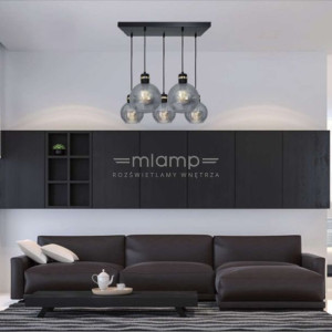 Industrialna LAMPA wisząca OMEGA MLP6535 Milagro szklana OPRAWA kule ZWIS b