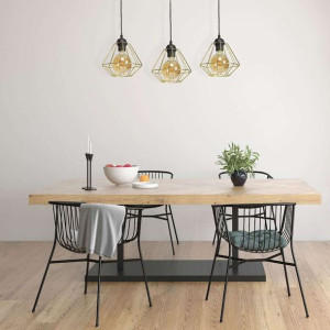 Wisząca LAMPA industrialna LUPO MLP6271 Milagro metalowa OPRAWA druciany ZW