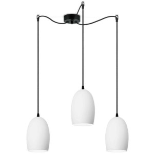 LAMPA wisząca UME 5902429624018 Sotto Luce szklana OPRAWA zwis loftowy biał