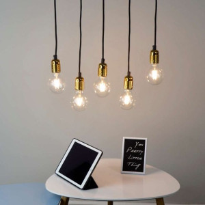 LAMPA wisząca UNO 5902429617966 Sotto Luce metalowa OPRAWA loftowy zwis mos