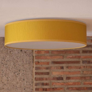 LAMPA sufitowa DOCE 5902429629594 Sotto Luce okrągła OPRAWA abażurowa żółta