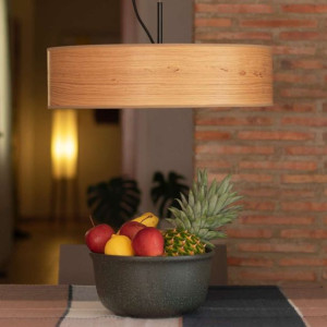 LAMPA wisząca OCHO SLIM 5902429652561 Sotto Luce okrągła OPRAWA drewniany z