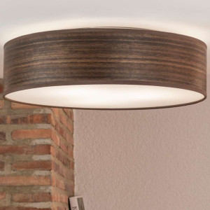 Okrągła LAMPA sufitowa OCHO SLIM 5902429652493 Sotto Luce drewniana OPRAWA