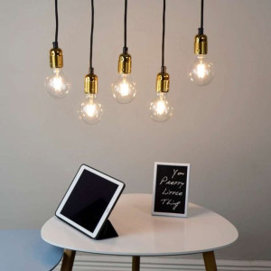 LAMPA wisząca BI 5902429656293 Sotto Luce metalowa OPRAWA zwis loft pająk m