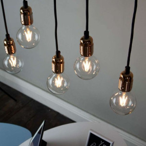 Wisząca LAMPA loft BI 5902429656309 Sotto Luce metalowa OPRAWA zwis industr
