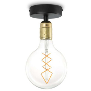 LAMPA sufitowa BI 5902429656422 Sotto Luce metalowa OPRAWA na żarówkę mosią