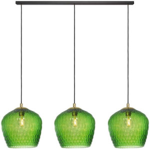 LAMPA wisząca VENUS 11013313 Kaspa szklana OPRAWA loftowy zwis czarny zielo
