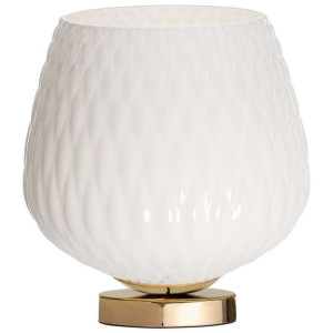 Stojąca LAMPA stołowa VENUS 41034101 Kaspa nocna LAMPKA szklana loftowa zło