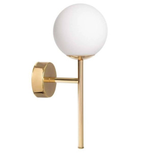 Kinkiet LAMPA ścienna AERO 21041105 Kaspa modernistyczna OPRAWA szklana kul
