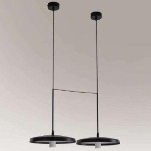 LAMPA wisząca NABARI 8541 Shilo okrągła OPRAWA metalowy zwis LED 12W 4000K