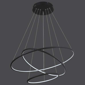 LAMPA wisząca SLIM/000011/3000/B MDECO metalowa OPRAWA biurowy ZWIS LED 99W