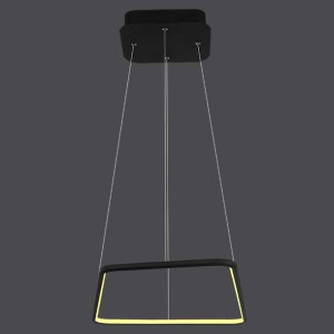 LAMPA wisząca SLIM/000040/3000/B MDECO metalowa OPRAWA zwis LED 37W 3000K g