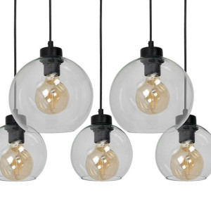 LAMPA wisząca SOFIA MLP65900 Milagro szklana OPRAWA loftowy ZWIS kaskada cz
