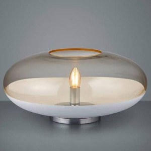 Skandynawska LAMPKA stojąca PORTO 508800131 Trio stołowa LAMPA szklana okrą