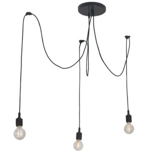 Loftowa LAMPA wisząca SOLETO LP-90082/3P Light Prestige metalowa OPRAWA zwi