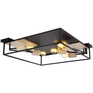 Sufitowa LAMPA plafon HAGAR 15477D2 Globo metalowa OPRAWA klatka skandynaws