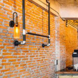 Retro LAMPA ścienna LEVITO 28048WA Globo metalowa OPRAWA kinkiet tuba hygge