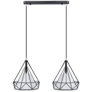 Loftowa LAMPA wisząca ELM8803/2 ZWIS - 01 MDECO metalowa OPRAWA druciany ZW
