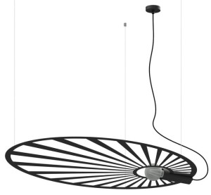 Druciana LAMPA wisząca LEHDET TH.001M SOL loftowa OPRAWA metalowy kapelusz