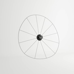 LAMPA sufitowa ESKOLA TH.015B druciana OPRAWA metalowy kapelusz biały