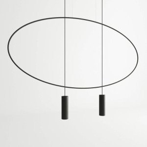 LAMPA wisząca HOLAR TH.017M loftowa OPRAWA owalny ZWIS metalowe tuby miedzi