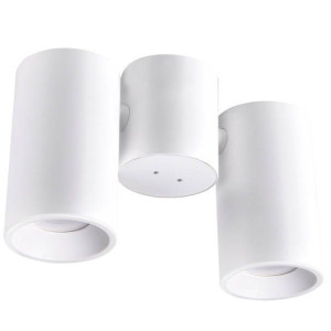 LAMPA sufitowa HOBRO 315410 Polux regulowana OPRAWA 2-punktowa tuby białe