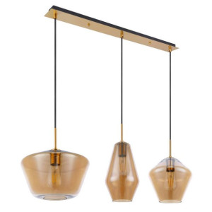 LAMPA wisząca COBY 15435H2 Globo szklana OPRAWA skandynawski ZWIS kaskada m