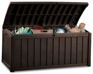 Skrzynia na balkon Keter GLENWOOD BOX 390L Brown