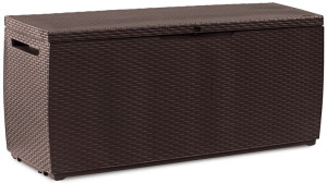 Skrzynia na balkon Keter CAPRI RATTAN BOX 305L Brown