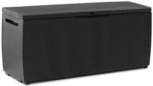 Skrzynia na balkon Keter CAPRI RATTAN BOX 305L Graphite