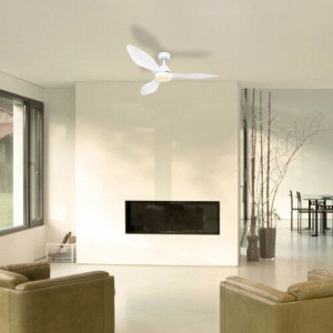 LAMPOWENTYLATOR sufitowy MAGGIE 03602 Globo metalowa OPRAWA wiatrak LED 18W