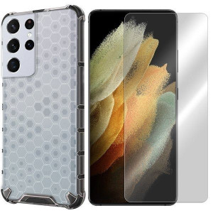 Etui Do Samsung Galaxy S21 Ultra Honey + Szkło 9h