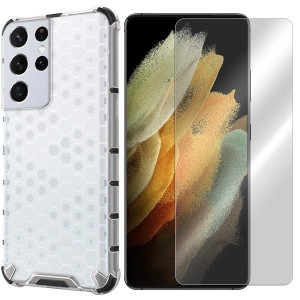 Etui Do Samsung Galaxy S21 Ultra Honey + Szkło 9h