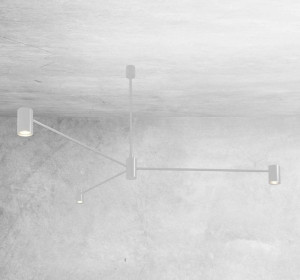 LAMPA sufitowa DAKATA 5649 Shilo metalowa OPRAWA tuby białe