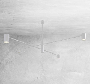 LAMPA sufitowa DAKATA 5637 Shilo metalowa OPRAWA tuby białe