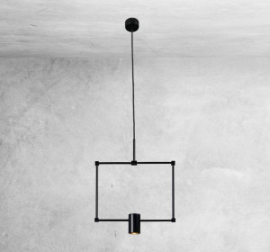 LAMPA wisząca DAKATA 5644 Shilo metalowa OPRAWA ramka zwis czarny