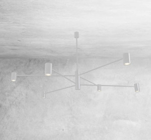 LAMPA sufitowa DAKATA 5639 Shilo metalowa OPRAWA tuby białe